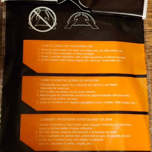 PAIR of Latex Swim Caps BNIP Nike and Speedo Adult Swim Caps - Picture 2 of 5